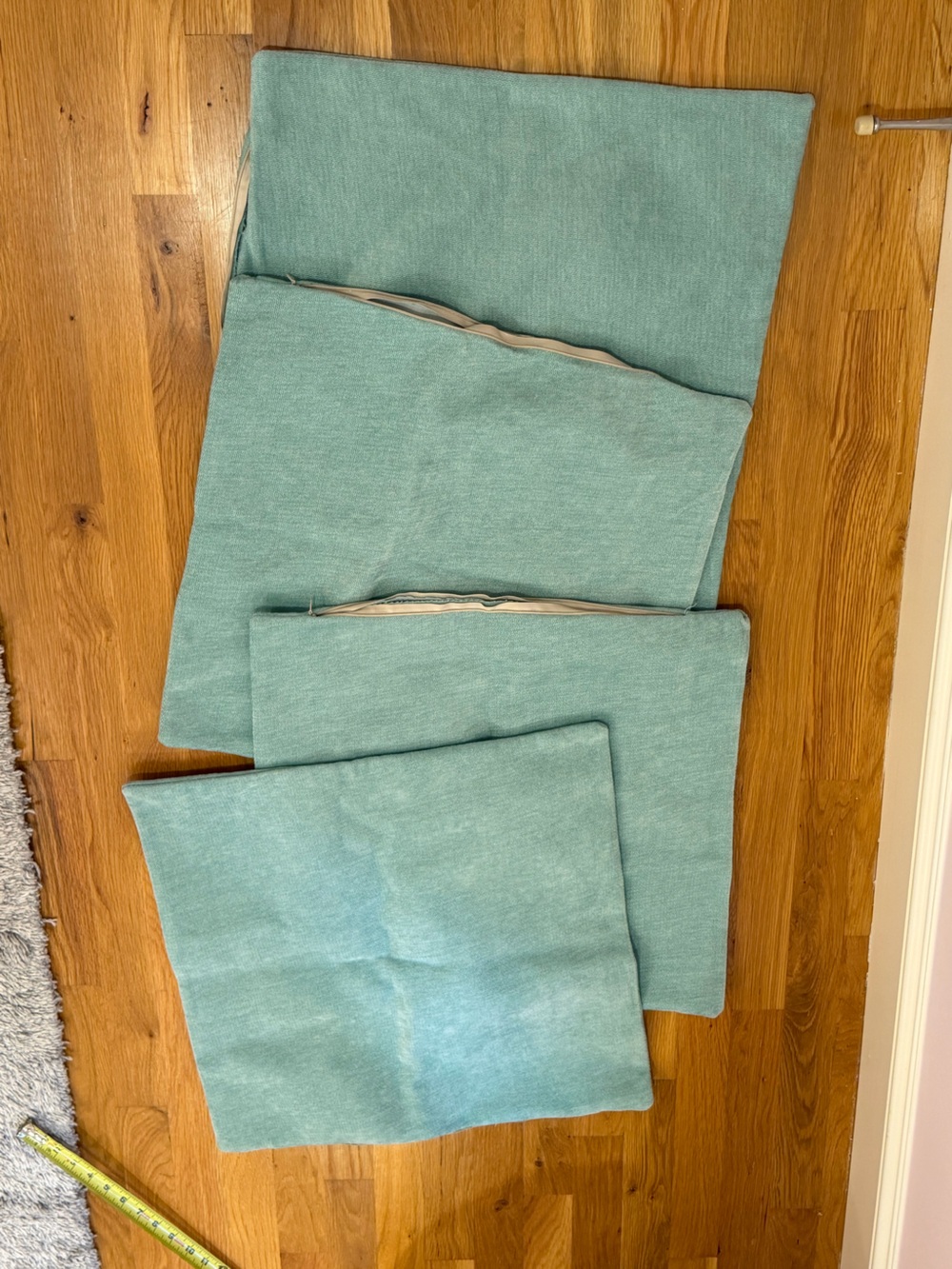 Seafoam Green Throw Pillow Covers - Set of 4. Used 1x for party decor